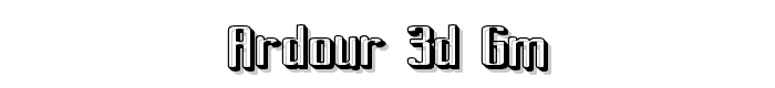 Ardour 3D GM font